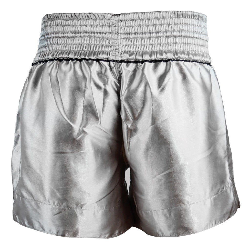 DragonDo MT3033 Muay Thai Shorts Grau Kickbox – für Training und Wettkampf