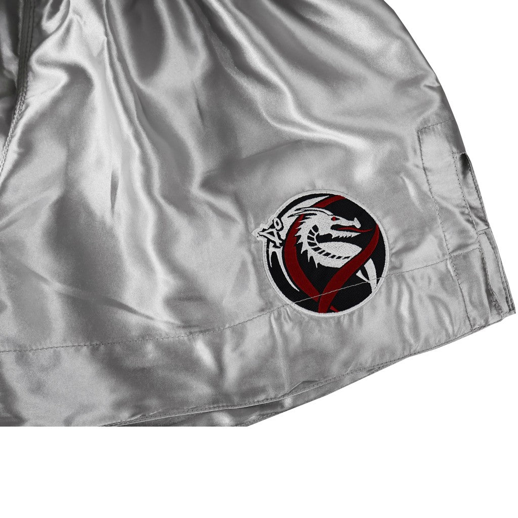 DragonDo MT3033 Muaythai Shorts Graue Kickbox-Shorts