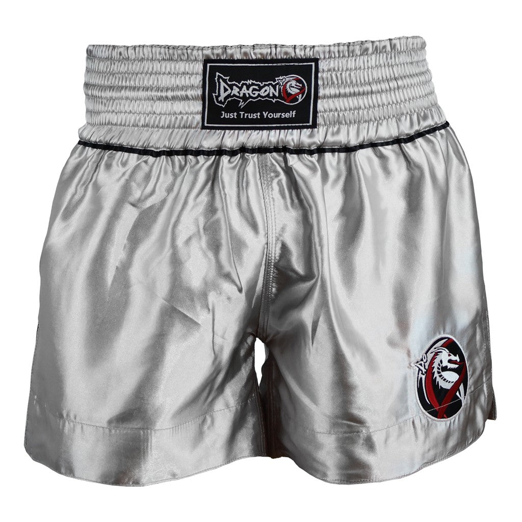 DragonDo MT3033 Muaythai Shorts Graue Kickbox-Shorts