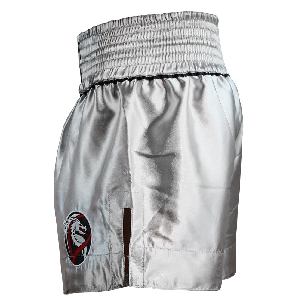DragonDo MT3033 Muaythai Shorts Graue Kickbox-Shorts