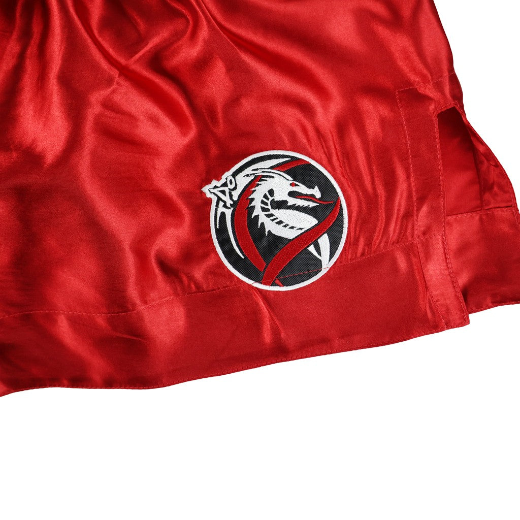 DragonDo MT3033 Muaythai Shorts Rote Kickbox-Shorts