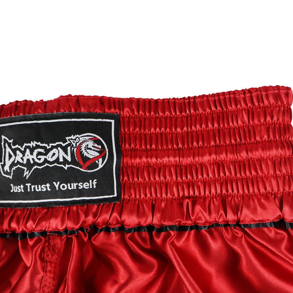 DragonDo MT3033 Muaythai Shorts Rote Kickbox-Shorts