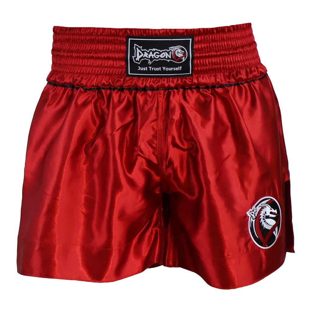 DragonDo MT3033 Muaythai Shorts Rote Kickbox-Shorts