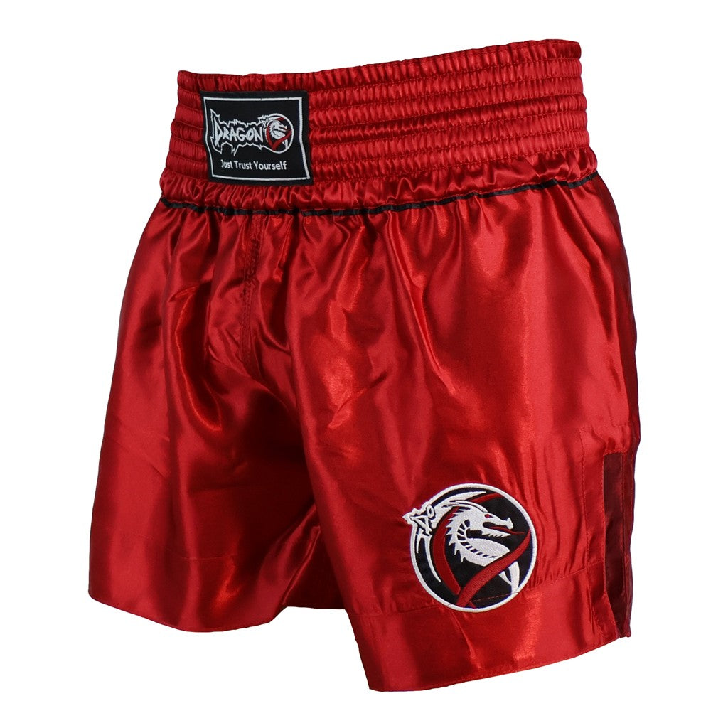 DragonDo MT3033 Muaythai Shorts Rote Kickbox-Shorts