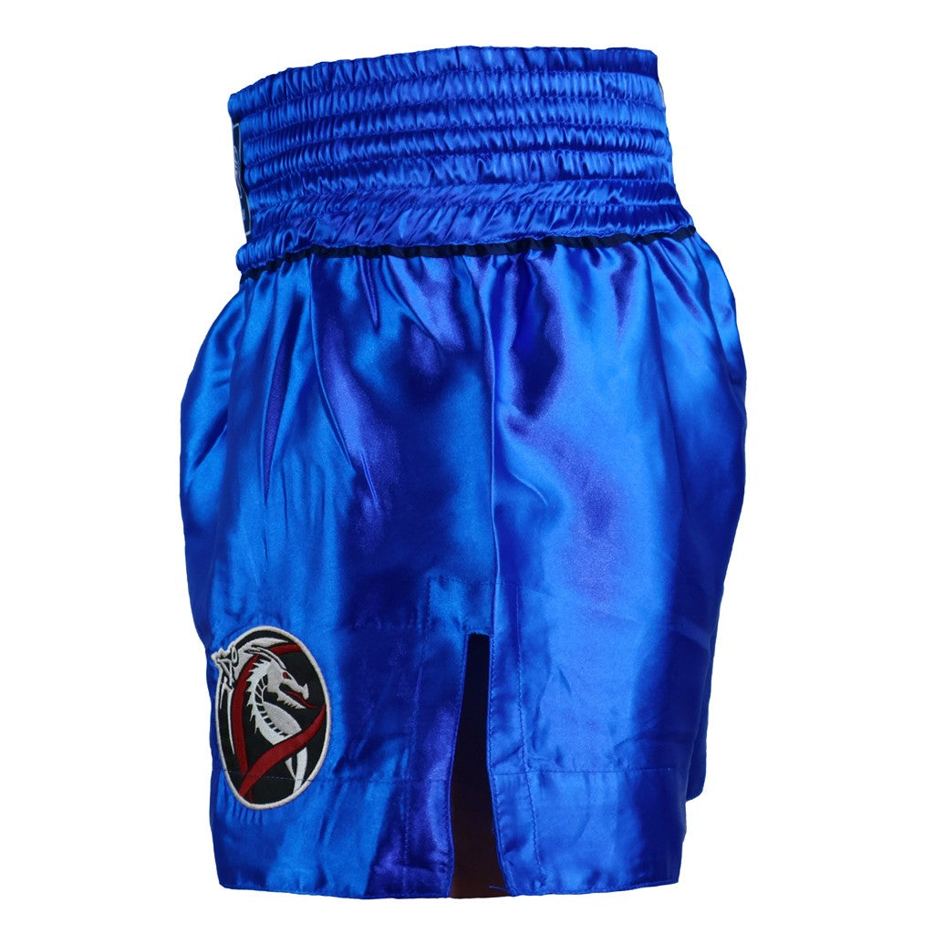 DragonDo MT3033 Muay Thai Shorts Blau Kickbox – für Training und Wettkampf