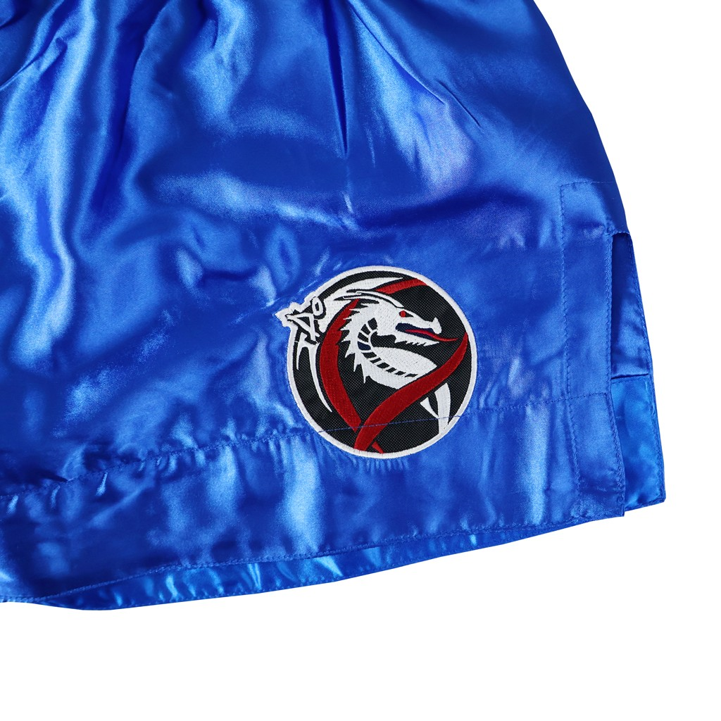 DragonDo MT3033 Muay Thai Shorts Blau Kickbox – für Training und Wettkampf