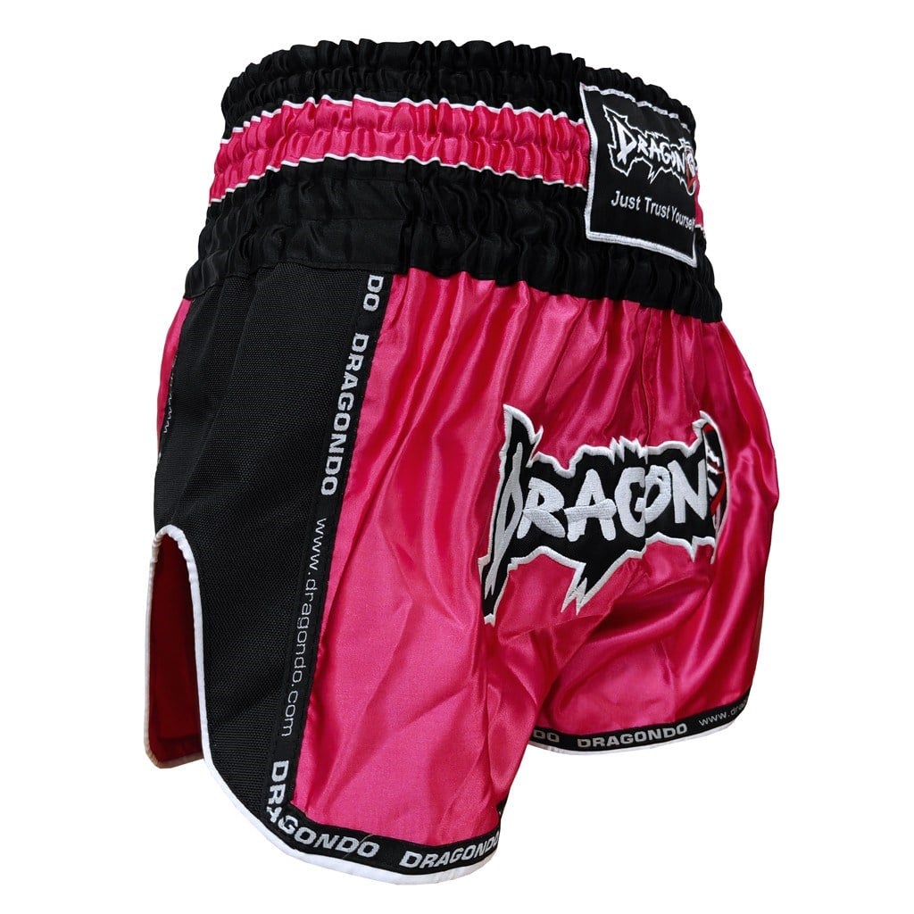 DragonDo MT3075 Retro NEO Kickbox-Shorts Muay Thai Shorts Pink