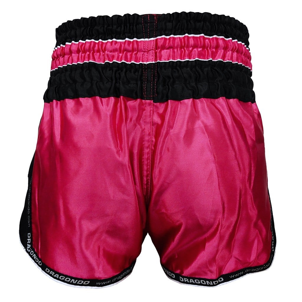 DragonDo MT3075 Retro NEO Kickbox-Shorts Muay Thai Shorts Pink