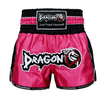 DragonDo MT3075 Retro NEO Kickbox-Shorts Muay Thai Shorts Pink