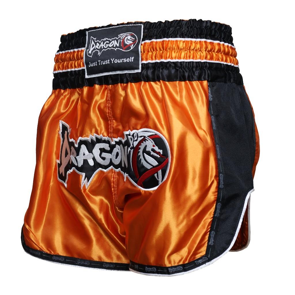 DragonDo MT3075 Retro NEO Kickbox-Shorts Muay Thai Shorts Orange