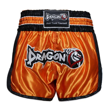 DragonDo MT3075 Retro NEO Kickbox-Shorts Muay Thai Shorts Orange