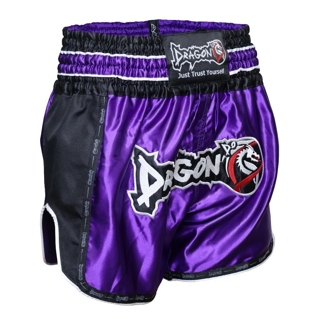 DragonDo MT3075 Retro NEO Kickbox-Shorts Lila Muay Thai Shorts
