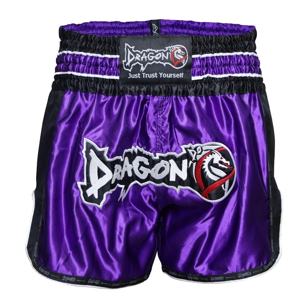DragonDo MT3075 Retro NEO Kickbox-Shorts Lila Muay Thai Shorts