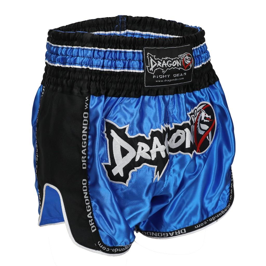 DragonDo MT3075 Retro NEO Kickbox-Shorts Blau Retro Muay Thai Shorts