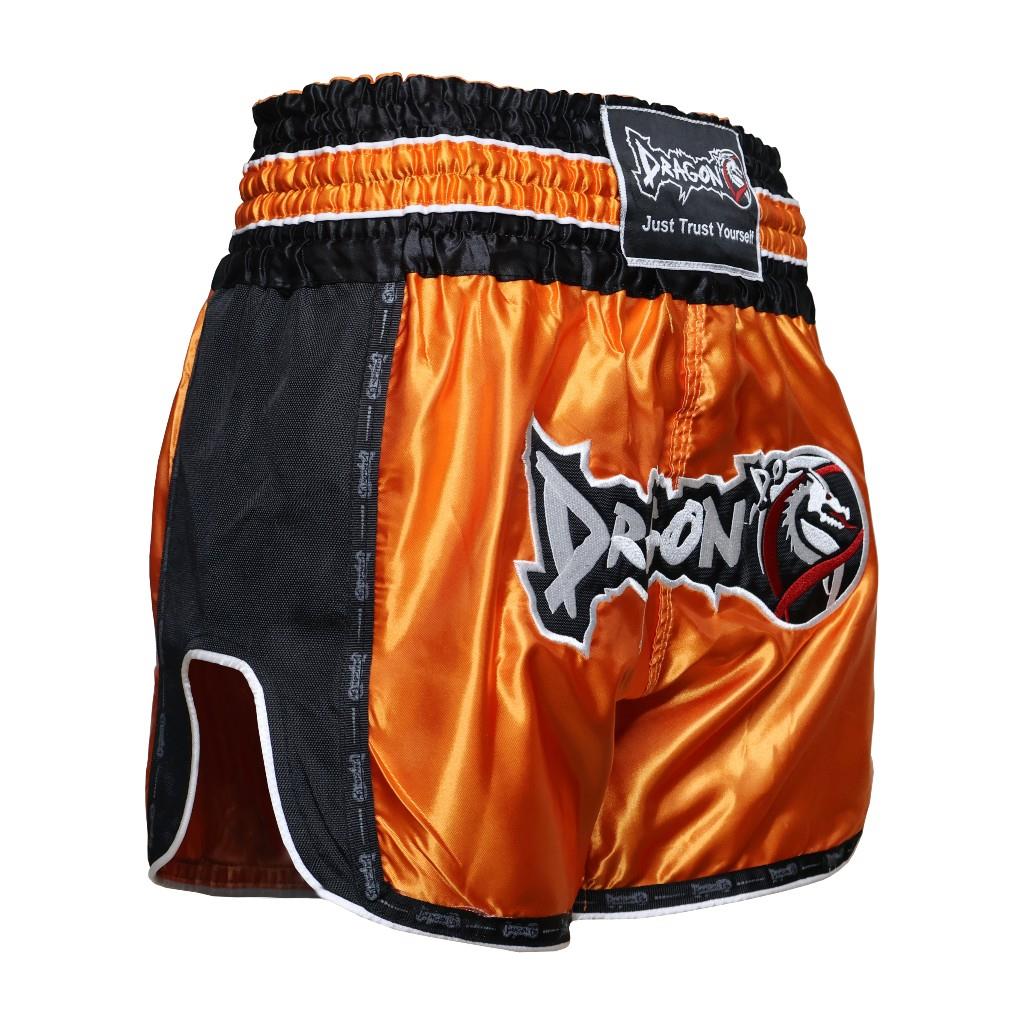 DragonDo MT3075 Retro NEO Kickbox-Shorts Muay Thai Shorts Orange