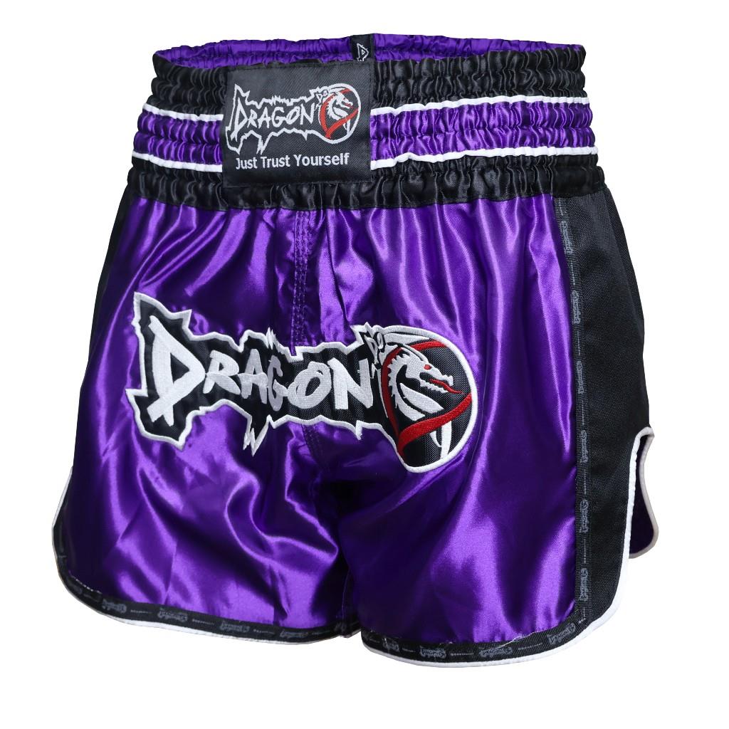 DragonDo MT3075 Retro NEO Kickbox-Shorts Lila Muay Thai Shorts