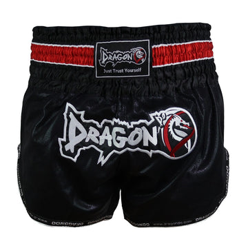 DragonDo MT3077 Muaythai Shorts - Kickbox-Shorts Schwarz