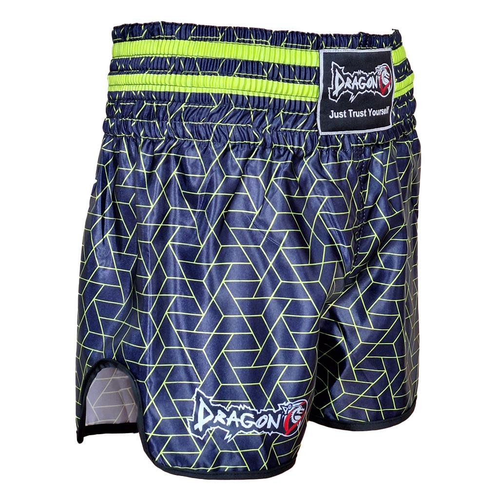 DragonDo MT3404 Muay Thai Shorts, Kickbox-Shorts, Shorts mit Digitaldruck