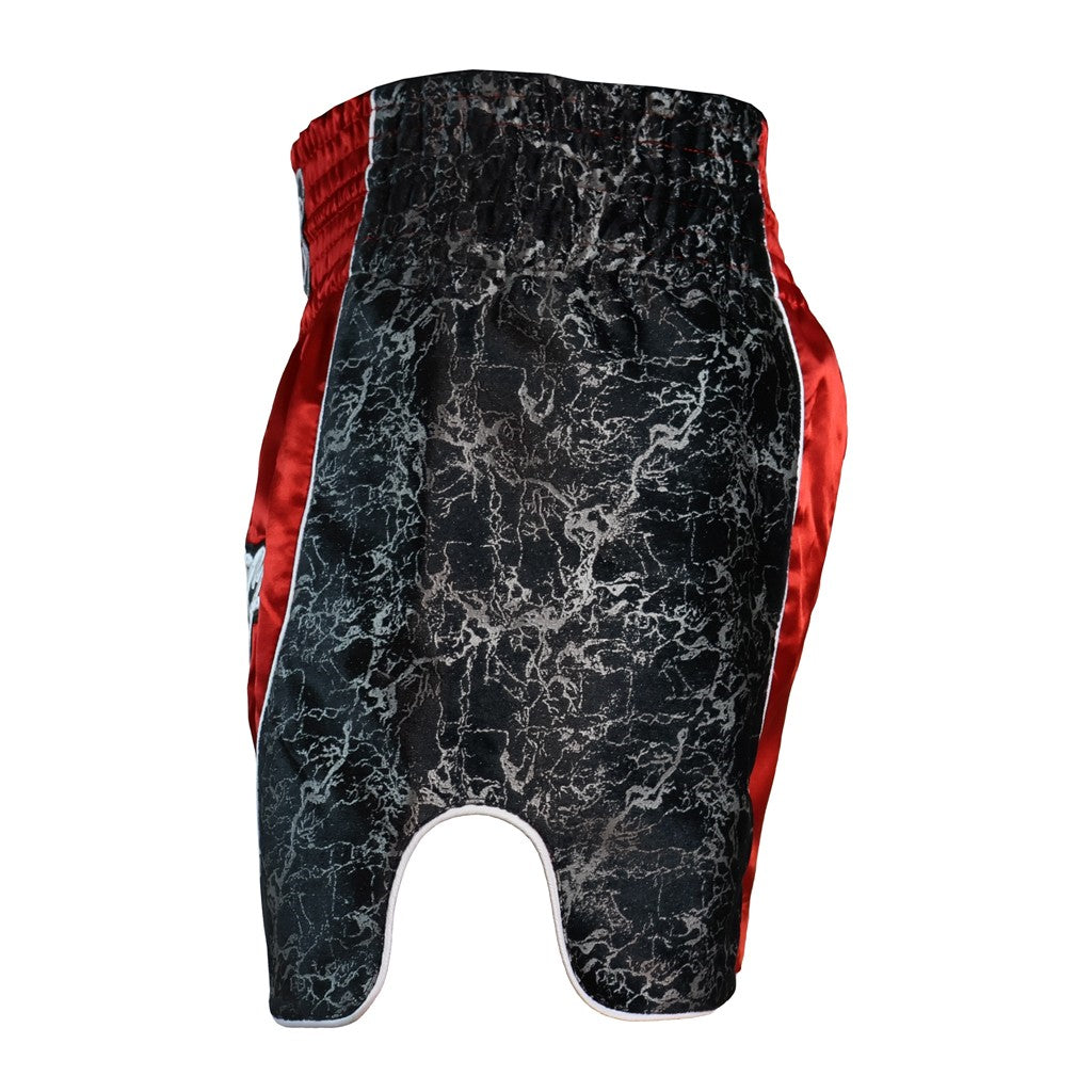 DragonDo MT3409 Trust Yourself Rot Muay Thai Kickbox Shorts – für Training und Wettkampf