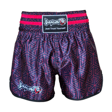 DragonDo MT3442 Muay Thai Shorts Kickbox-Shorts Neon Pink Digital Print Shorts