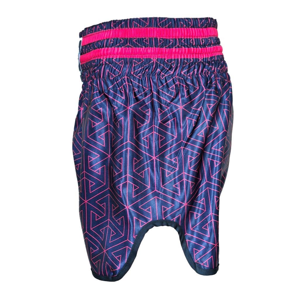 DragonDo MT3442 Muay Thai Shorts Kickbox-Shorts Neon Pink Digital Print Shorts
