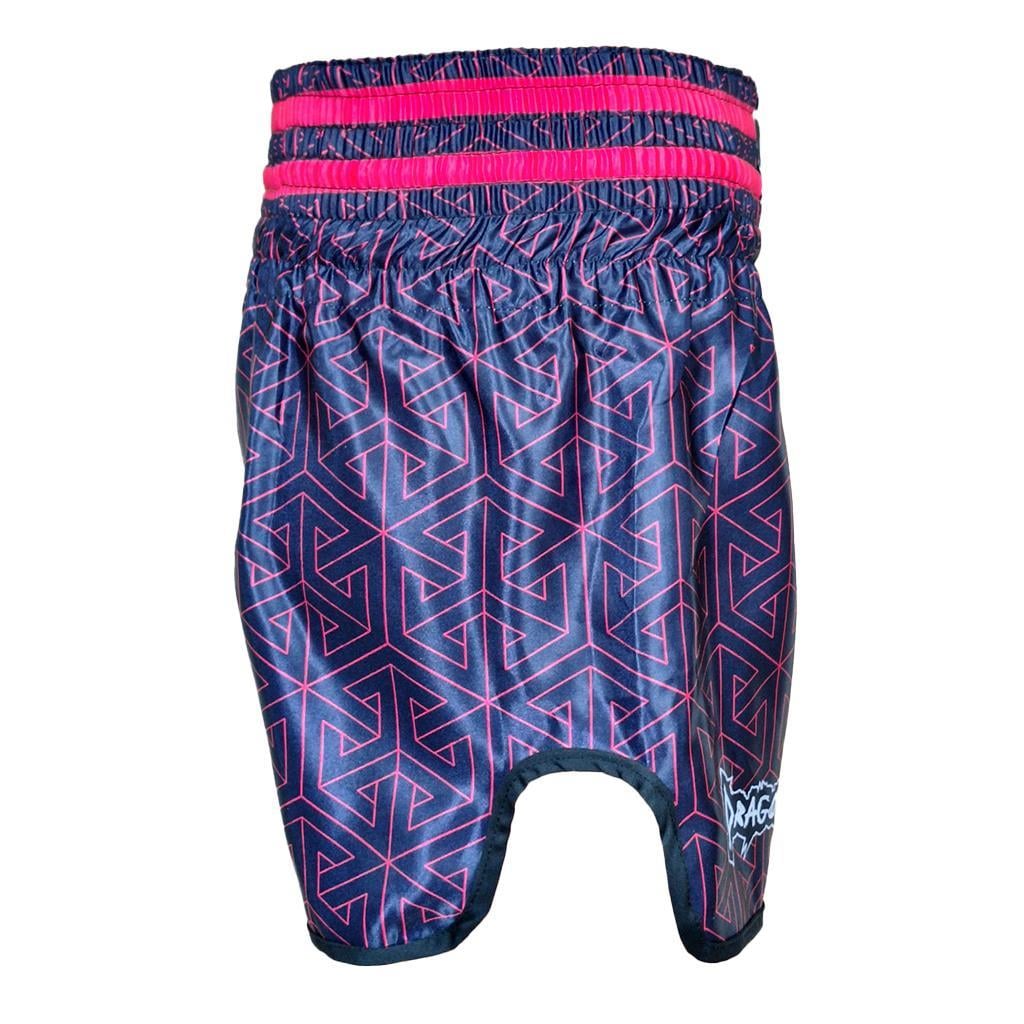 DragonDo MT3442 Muay Thai Shorts Kickbox-Shorts Neon Pink Digital Print Shorts