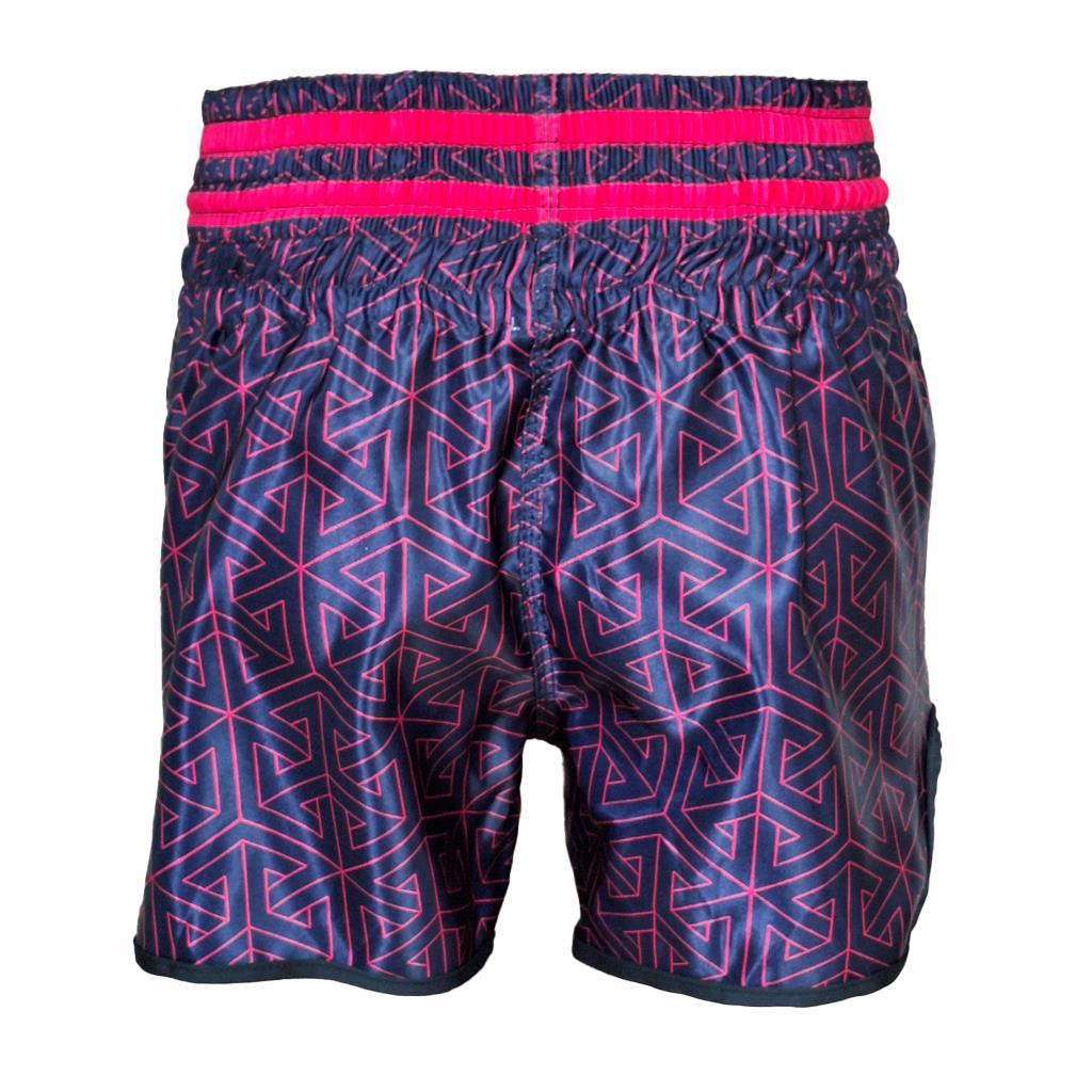 DragonDo MT3442 Muay Thai Shorts Kickbox-Shorts Neon Pink Digital Print Shorts