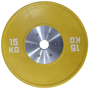 DragonDo Olympisch Farbig Gewichtsscheibe Wettkampf 15 kg – für Training und Wettkampf