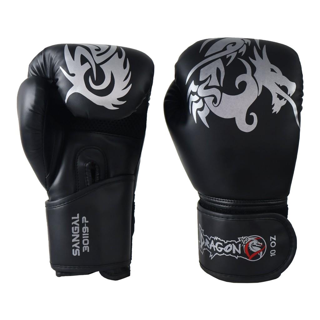 DragonDo Sangal Boxhandschuhe 5-teiliges Set (Sangal-Handschuhe + Bandagen + Mundschutz + Seil + Boxsack)