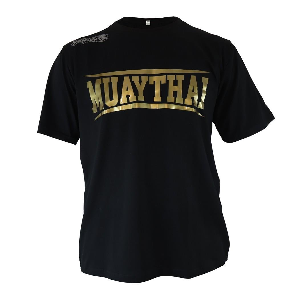 DragonDo TX8522 Muaythai T-Shirt Goldbedrucktes Muaythai T-Shirt