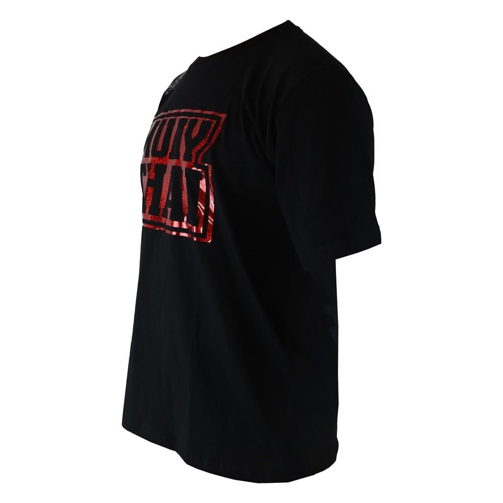 DragonDo TX8523 Muaythai T-Shirt, leuchtend rotes bedrucktes Muaythai T-Shirt