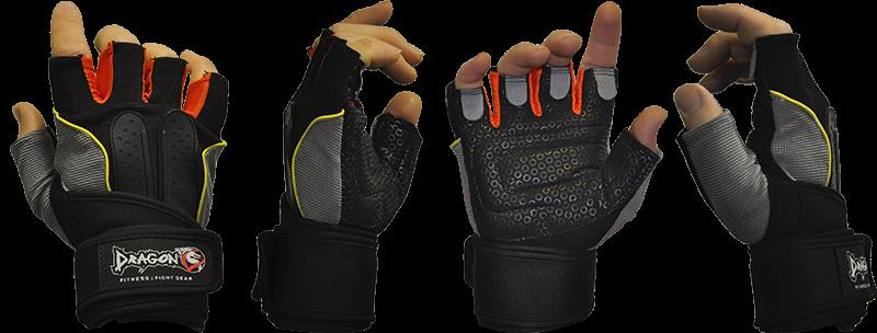 DragonDo W8063 Körper-, Gewichts- und Fitnesshandschuhe mit Handgelenkbandage