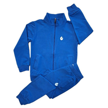 DragonDo Kolej Kinder Trainingsanzug Set Blau – für Training und Wettkampf