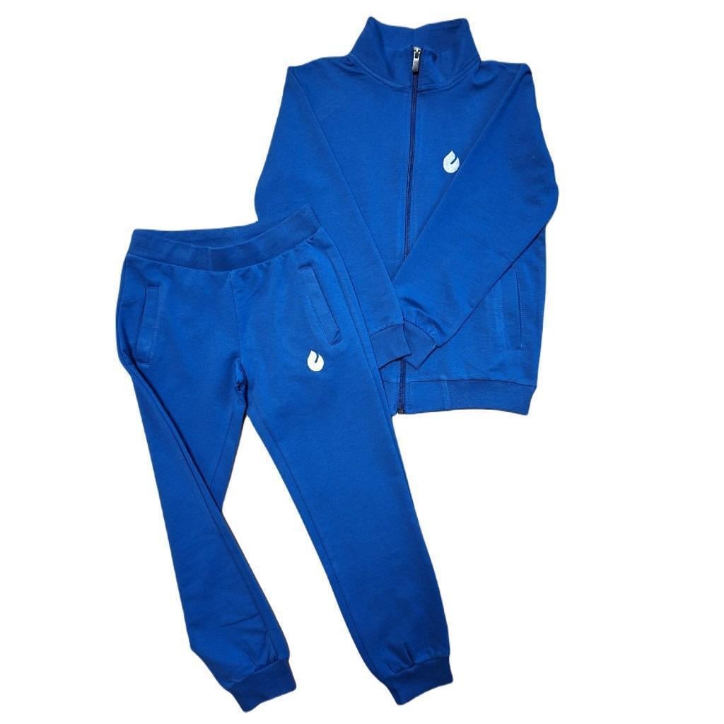 College-Kinder-Trainingsanzug-Set Blau